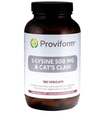 Proviform L-Lysine 500Mg & Cats Claw (180 vega capsules)