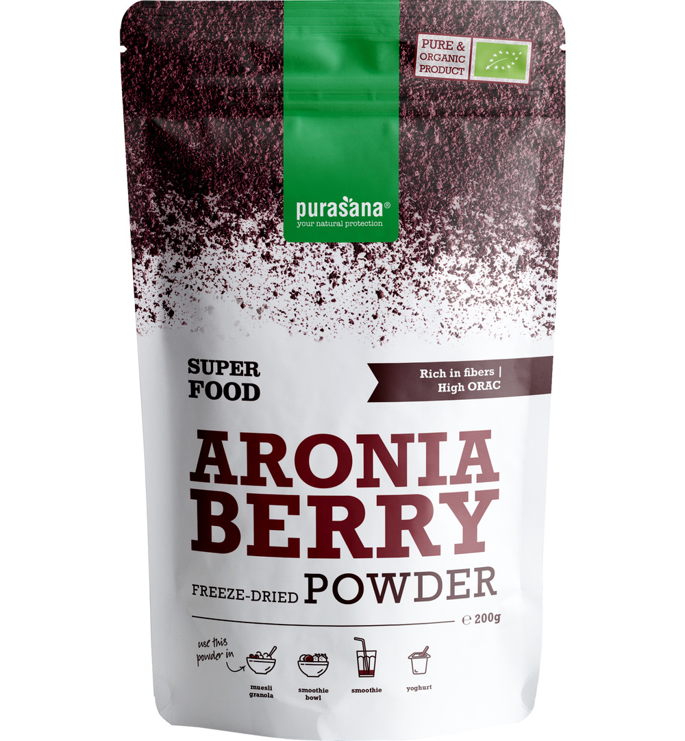 Purasana Aronia Poeder - Vegan Bio (200 gr)
