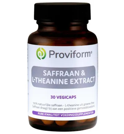 Proviform Saffraan 30Mg Active & Theanine Extract (30 vega capsules)