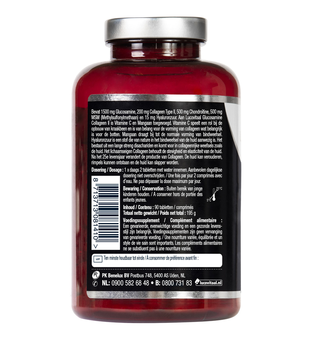 Lucovitaal Glucosamine Collageen Type 2 (90 tabletten) - image 2