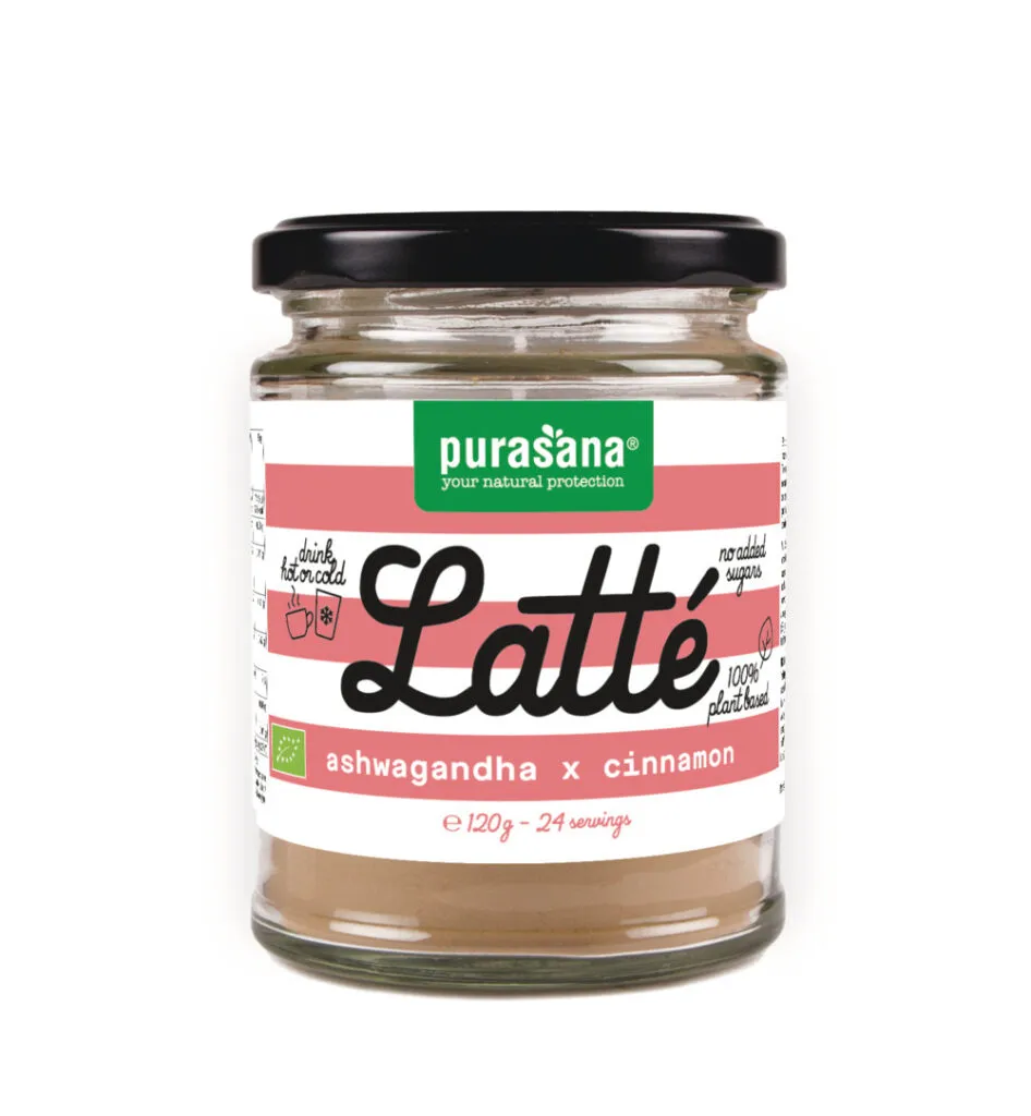 Purasana Latte Ashwagandha Kaneel - Vegan (120 gr)