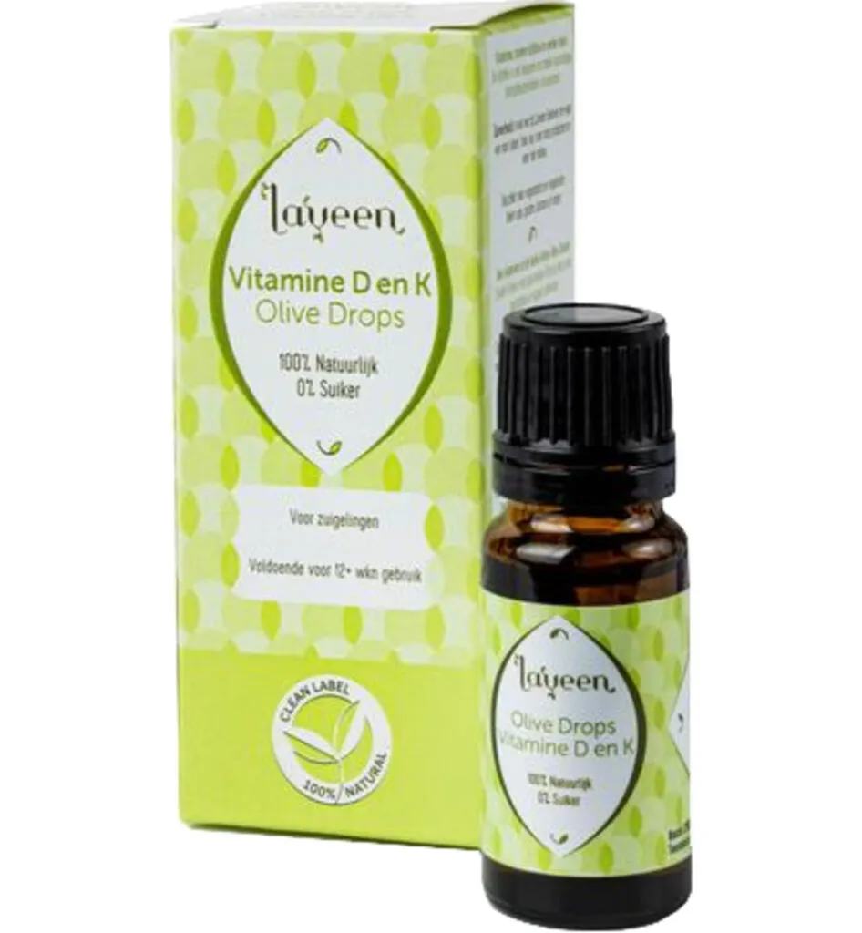 Laveen Olive drops vitamine D en K (10 ml)