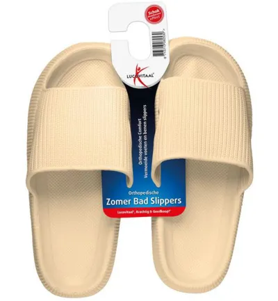 Lucovitaal Orth. Badslippers 35-36 Beige (1 paar)