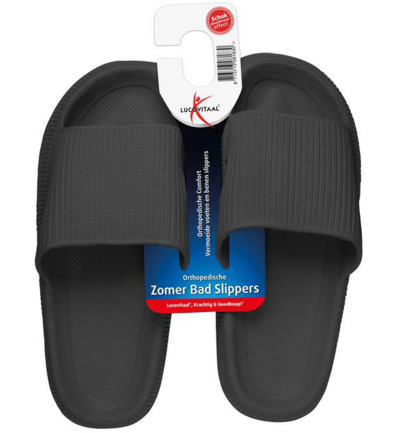 Lucovitaal Orth. Badslippers 35-36 Zwart (1 paar)