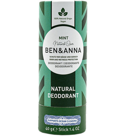 Ben & Anna Deodorant mint papertube (40 gr)