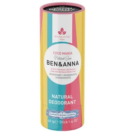 Ben & Anna Deodorant coco mania papertube (40 gr)
