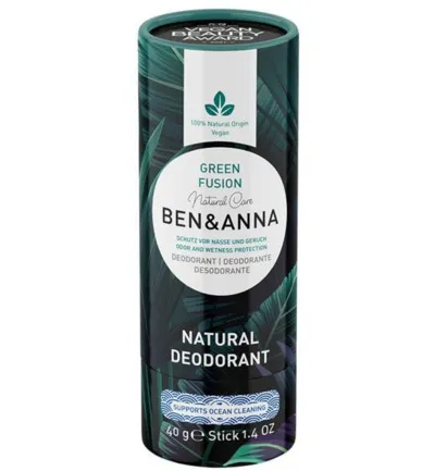 Ben & Anna Deodorantgreen fusion papertube (40 gr)