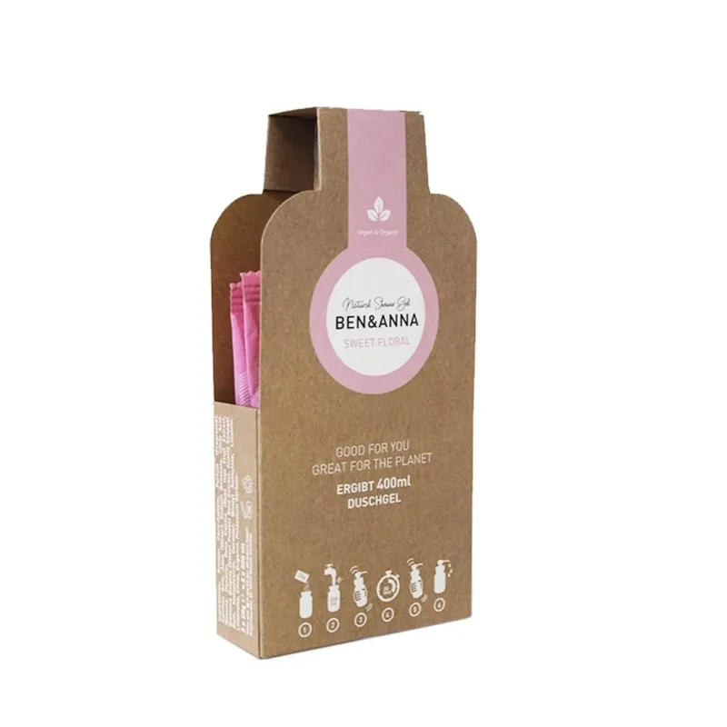 Ben & Anna Showergel flakes sweet floral (2 stuks)