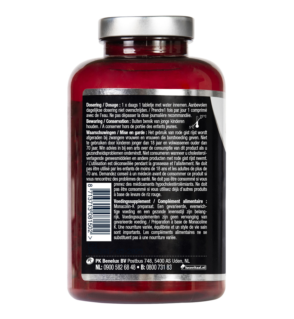 Lucovitaal Rode Gist Rijst (360 tabletjes) - image 3