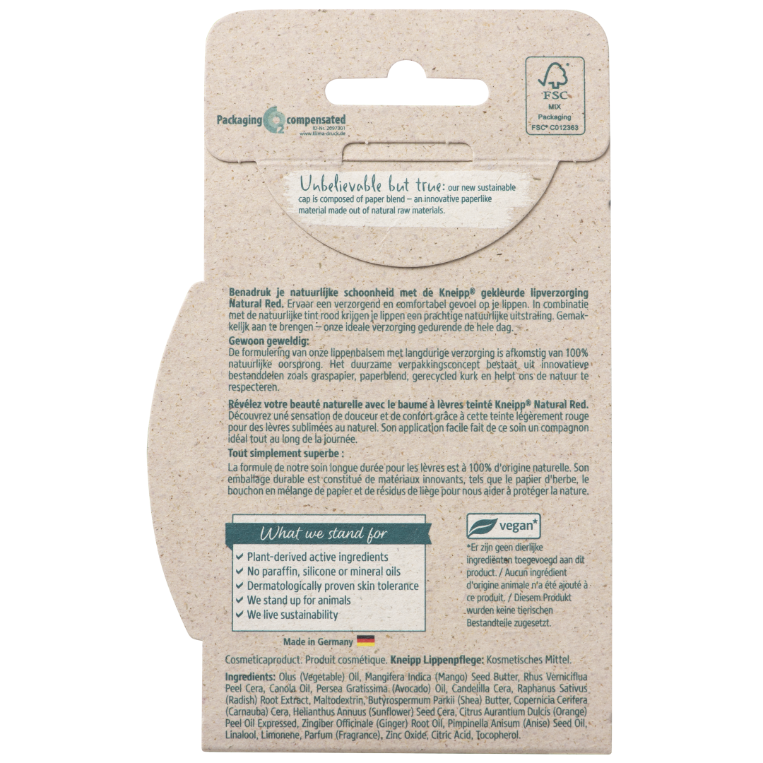 Kneipp Lipcare natural red (3,5 gr) - image 2