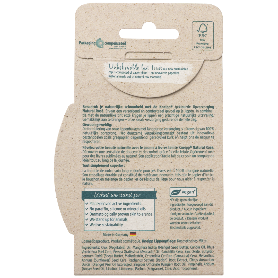 Kneipp Lipcare natural rose (3,5 gr) - image 2