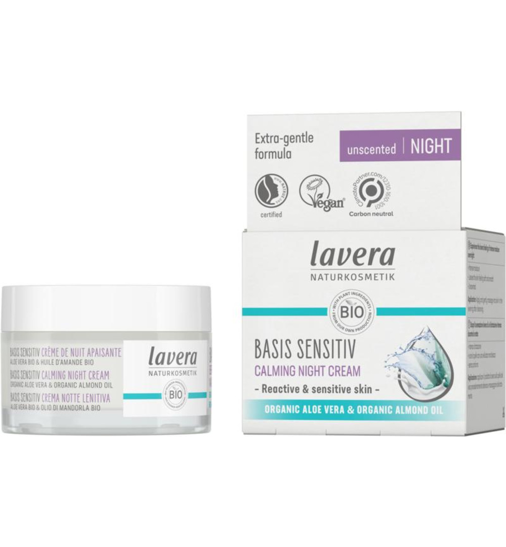 Lavera Basis sensitiv calming night cream EN-IT (50 ml)