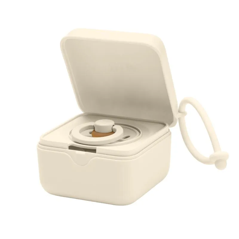 Bibs Baby pacifier box ivory (1 stuk)