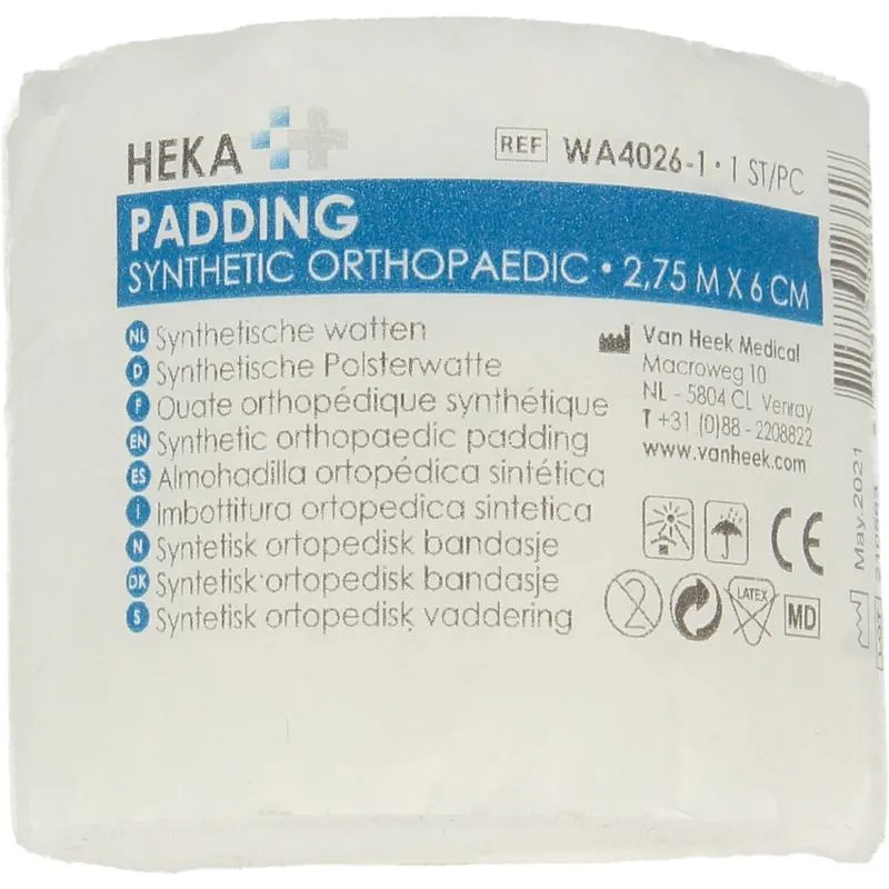 Heka Synthetische wattenrol 2.75 x 6 cm (1 rol)