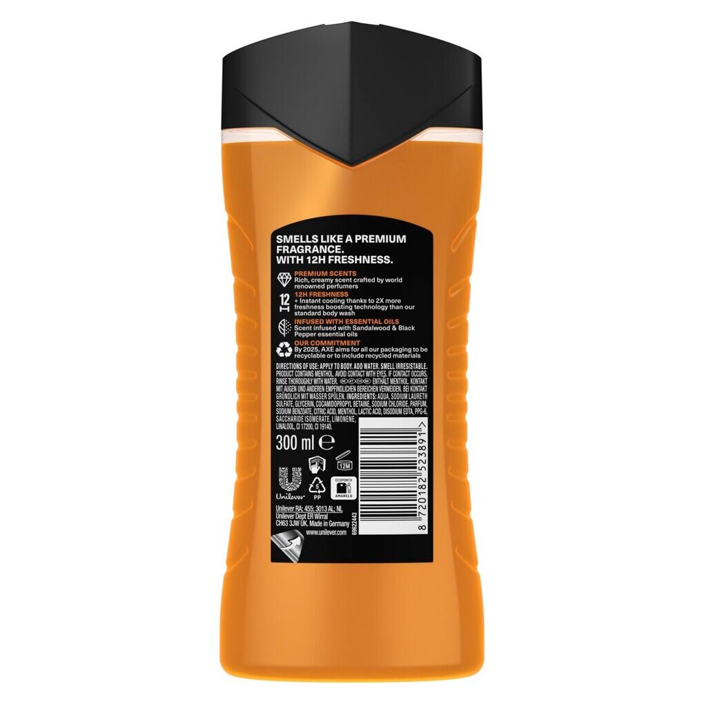Axe Showergel copper santal (300 ml)