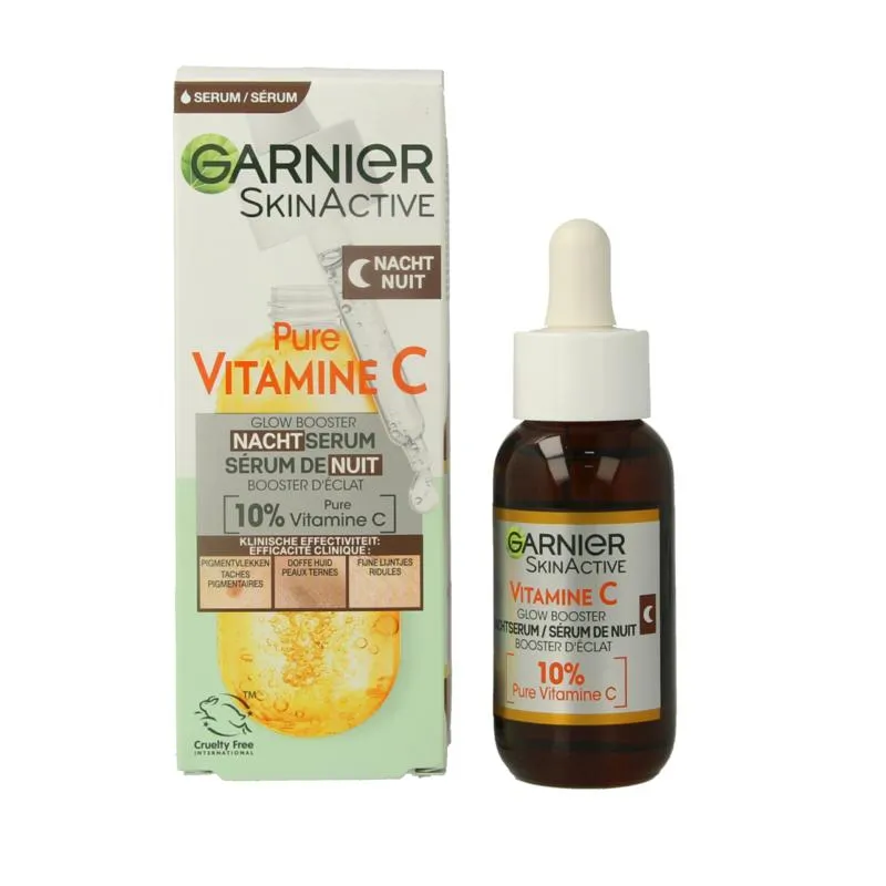 Garnier SkinActive nachtserum vitamine C hyaluronzuur (30 ml)