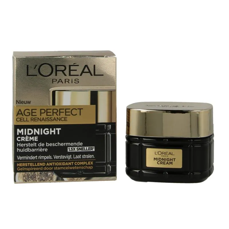 L'Oréal Age perfect nachtcreme cell re naissance (50 ml)