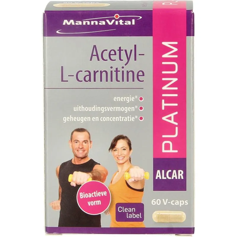 Mannavital Acetyl-L-Carnitine platinum (60 vega capsules)