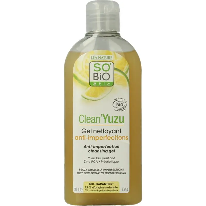 So Bio Etic Clean yuzu cleansing gel (200 ml)