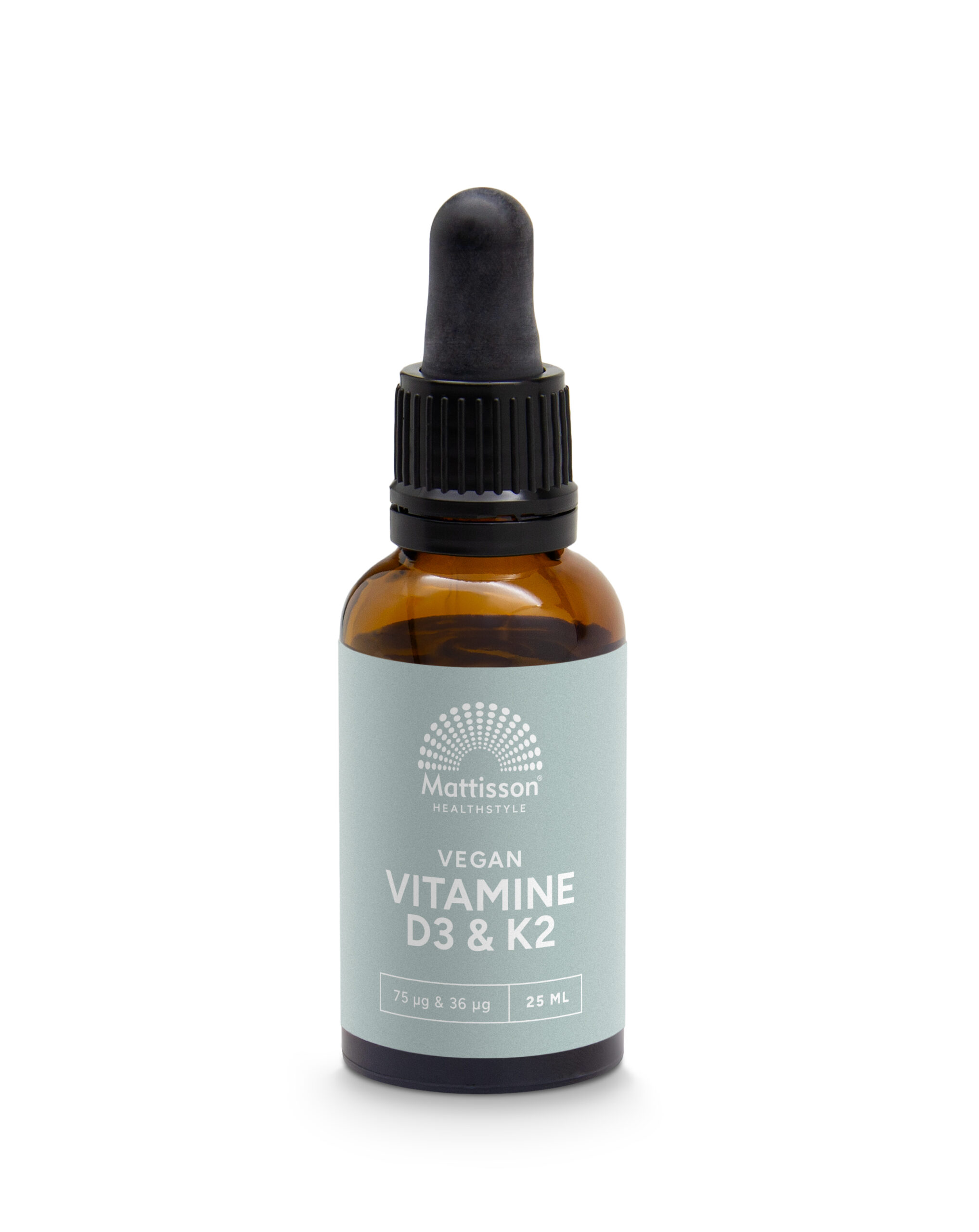 Mattisson Vitamine D3/K2 75Mcg/36Mcg Veg An Druppels (25 ml)