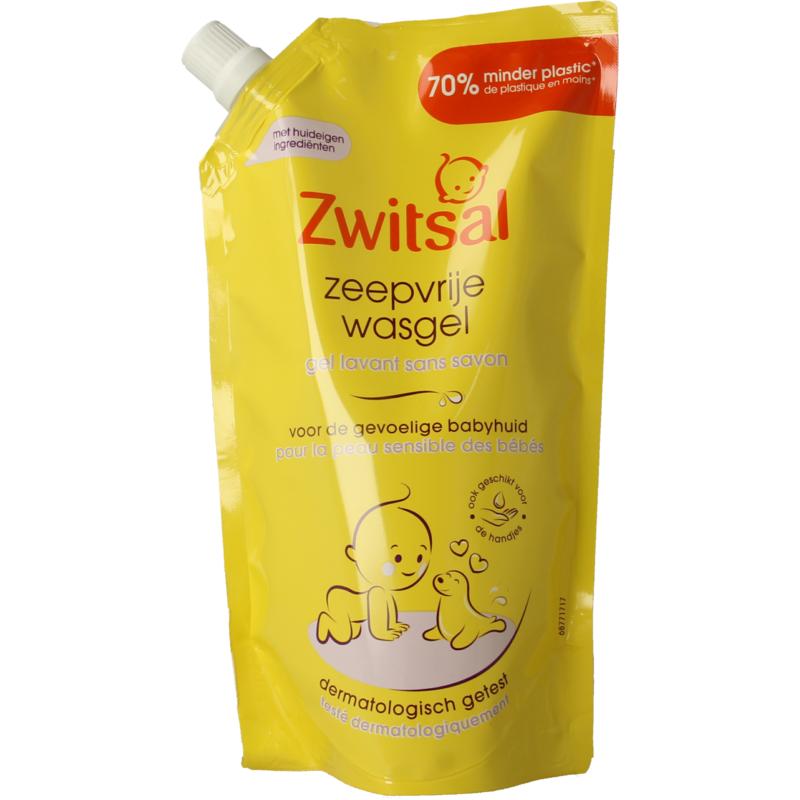 Zwitsal Wasgel zeepvrij navulverpakking (500 ml)