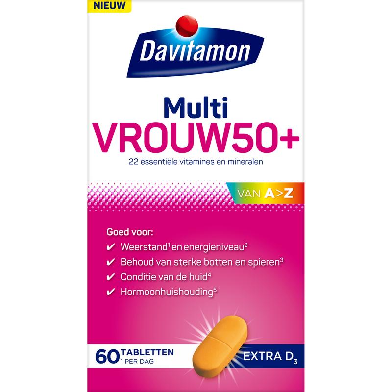 Davitamon Multi Vrouw 50+ (60 tabletten)