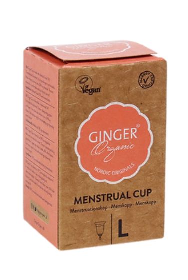 Ginger Organic Menstruatiecup TPE - maat L (1 stuk)