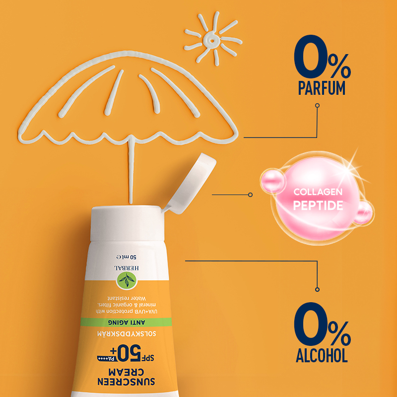 Celenes Herbal sunscreen cream anti-aging SPF50+ (50 ml) - image 2