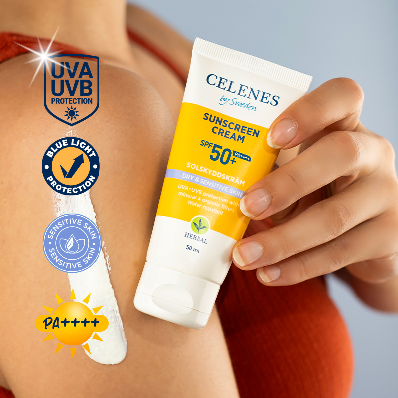 Celenes Herbal sunscreen sensitive/dry skin SPF50+ (50 ml) - image 3