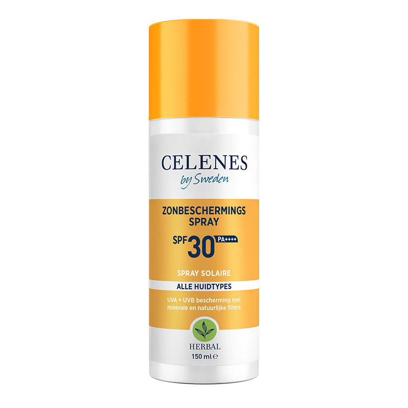 Celenes Herbal sunscreen spray lotion all skintypes SPF30+ (150 ml)