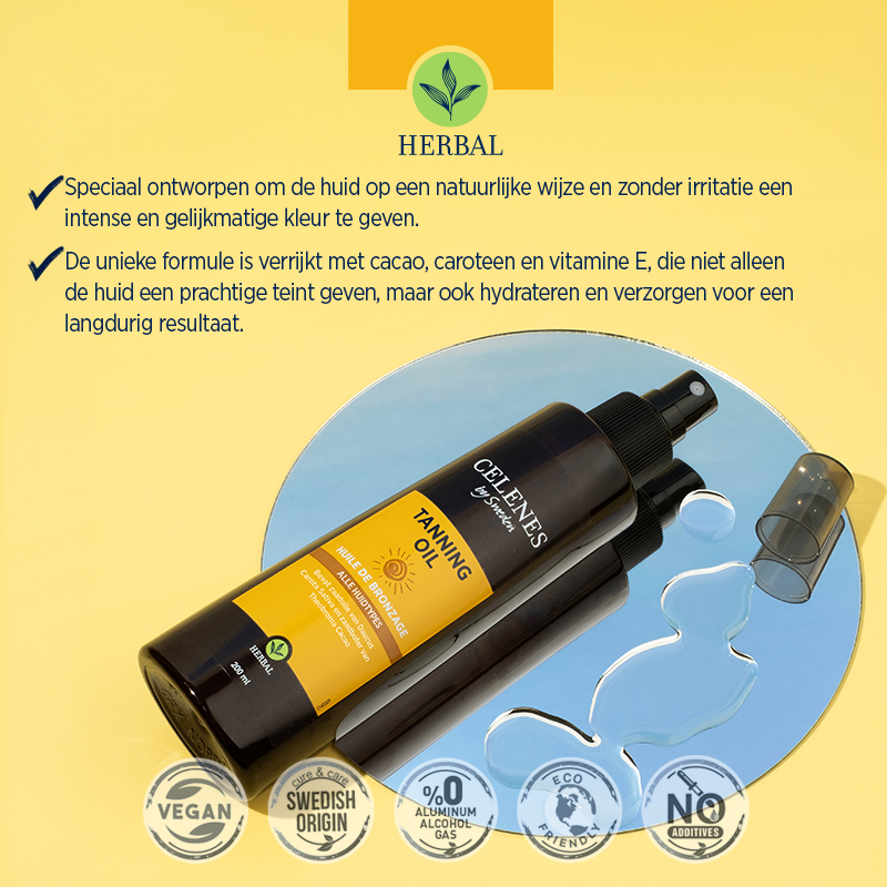 Celenes Herbal tanning oil (200 ml)
