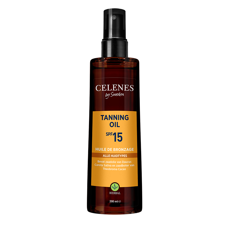 Celenes Herbal tanning oil SPF15+ (200 ml)