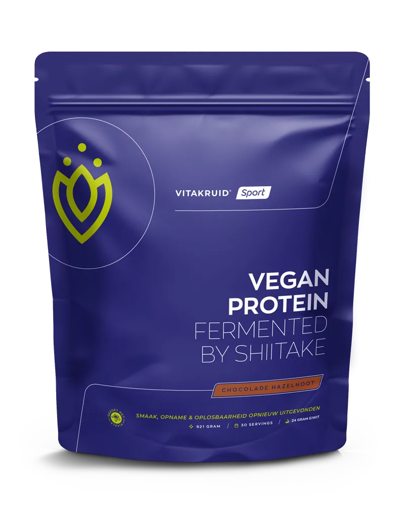 Vitakruid Vegan Protein Fermented By Shiitake - Chocolade Hazelnoot (921 gr)