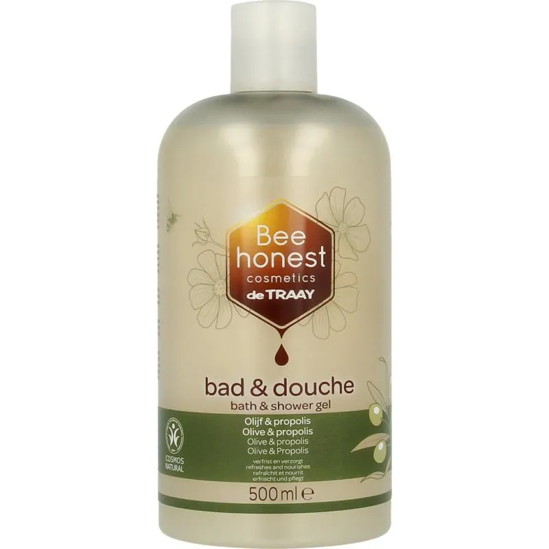 Traay Beenatural Bad / douche olijf / propolis (500 ml)