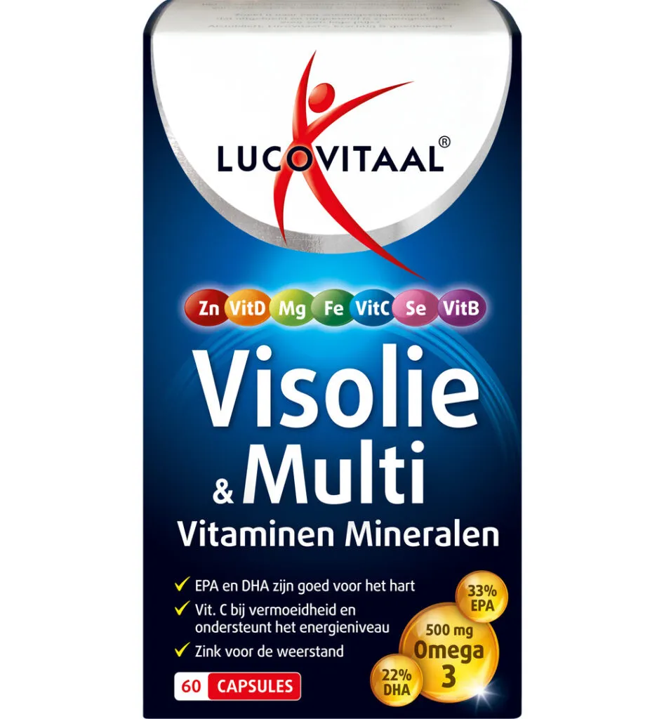 Lucovitaal Visolie & Multi Vitaminen Mineralen (60 capsules)