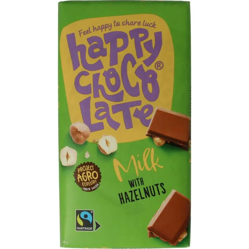 Happy Chocolate Milk Hazelnut Bio (200 gr)