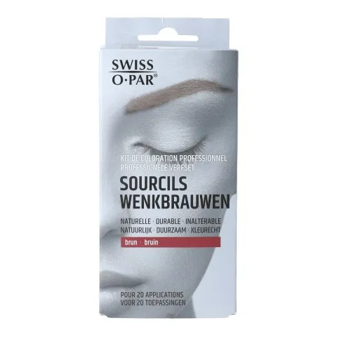 Swiss O-Par Professionele verf set wenkbrau wen bruin (1 set)
