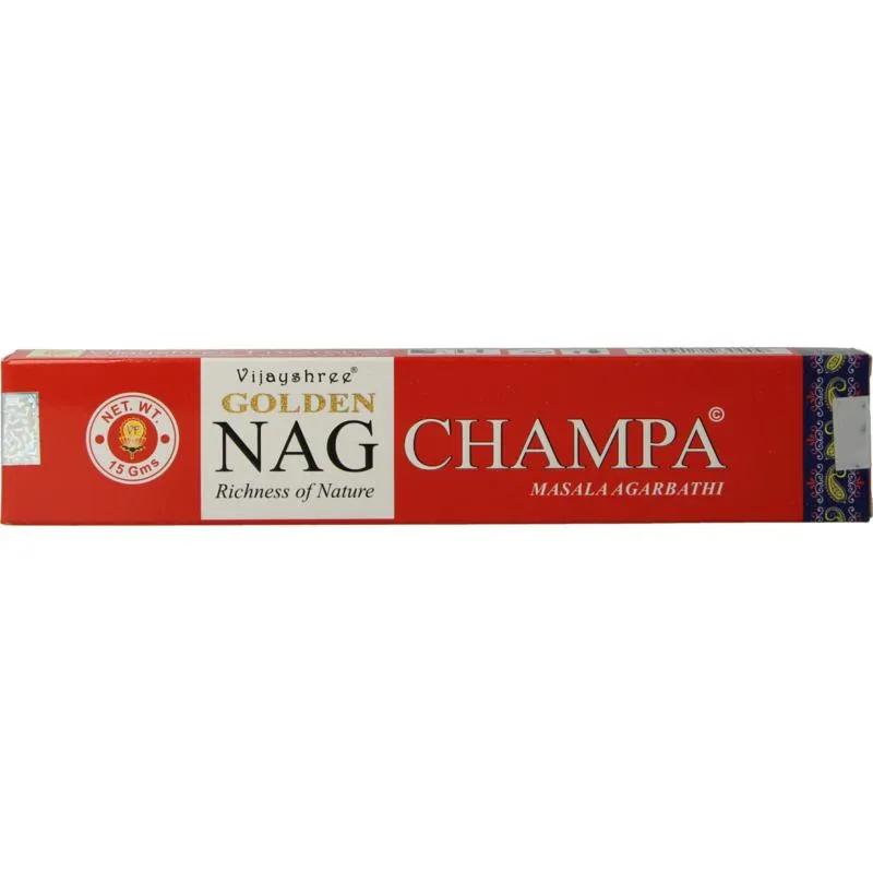 Nag Champa Wierook Golden Nag Champa Ince Nse (15 gr)