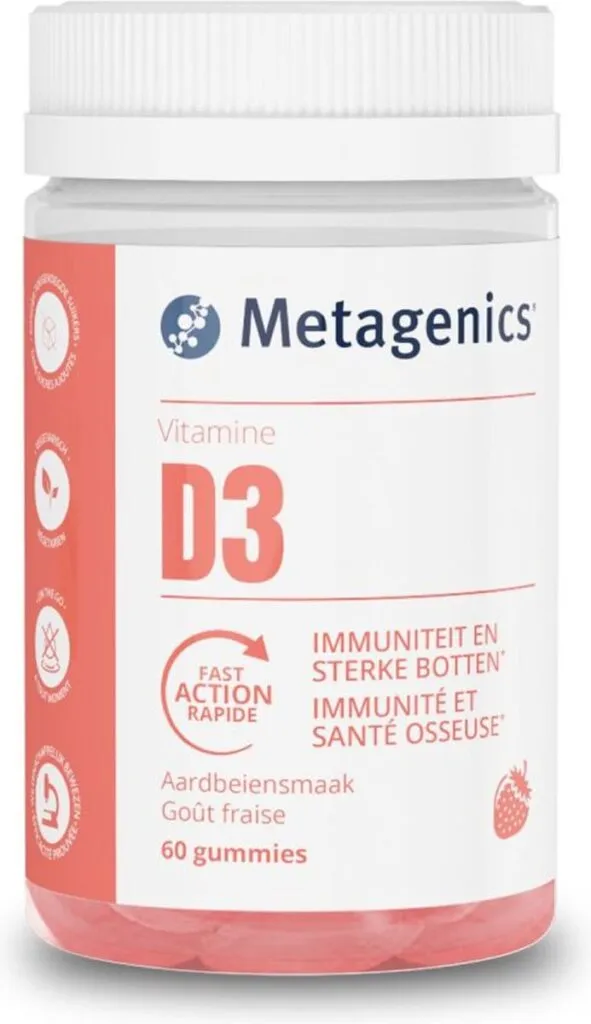 Metagenics Vitamine D 1000Iu NF (60 Gummies)