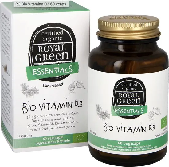 Royalgreen Bio Vitamine D3 25mcg (60 vega capsules)