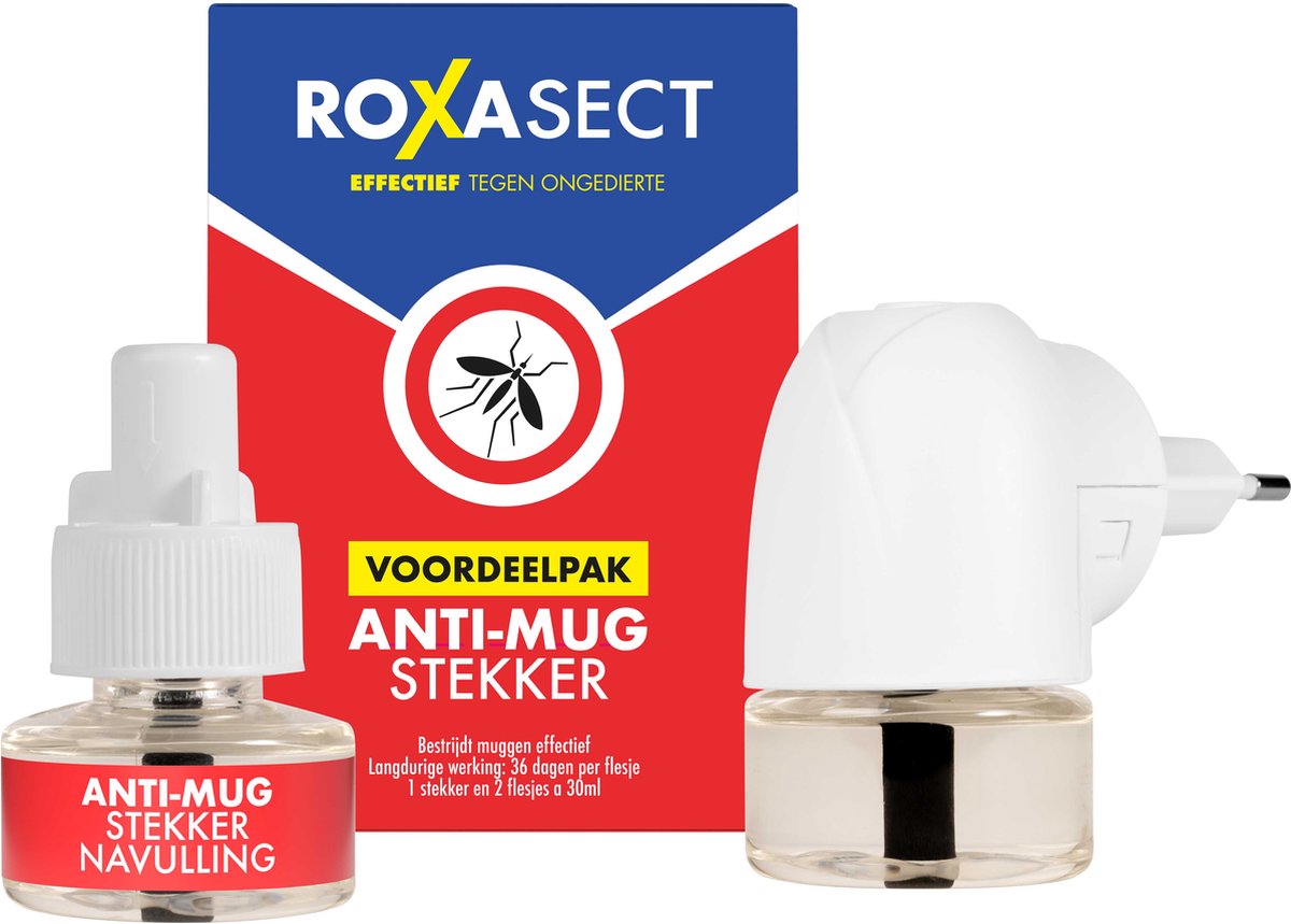 Roxasect Anti mug stekker actieverpakking 2 navulverpakking (1 stuk)