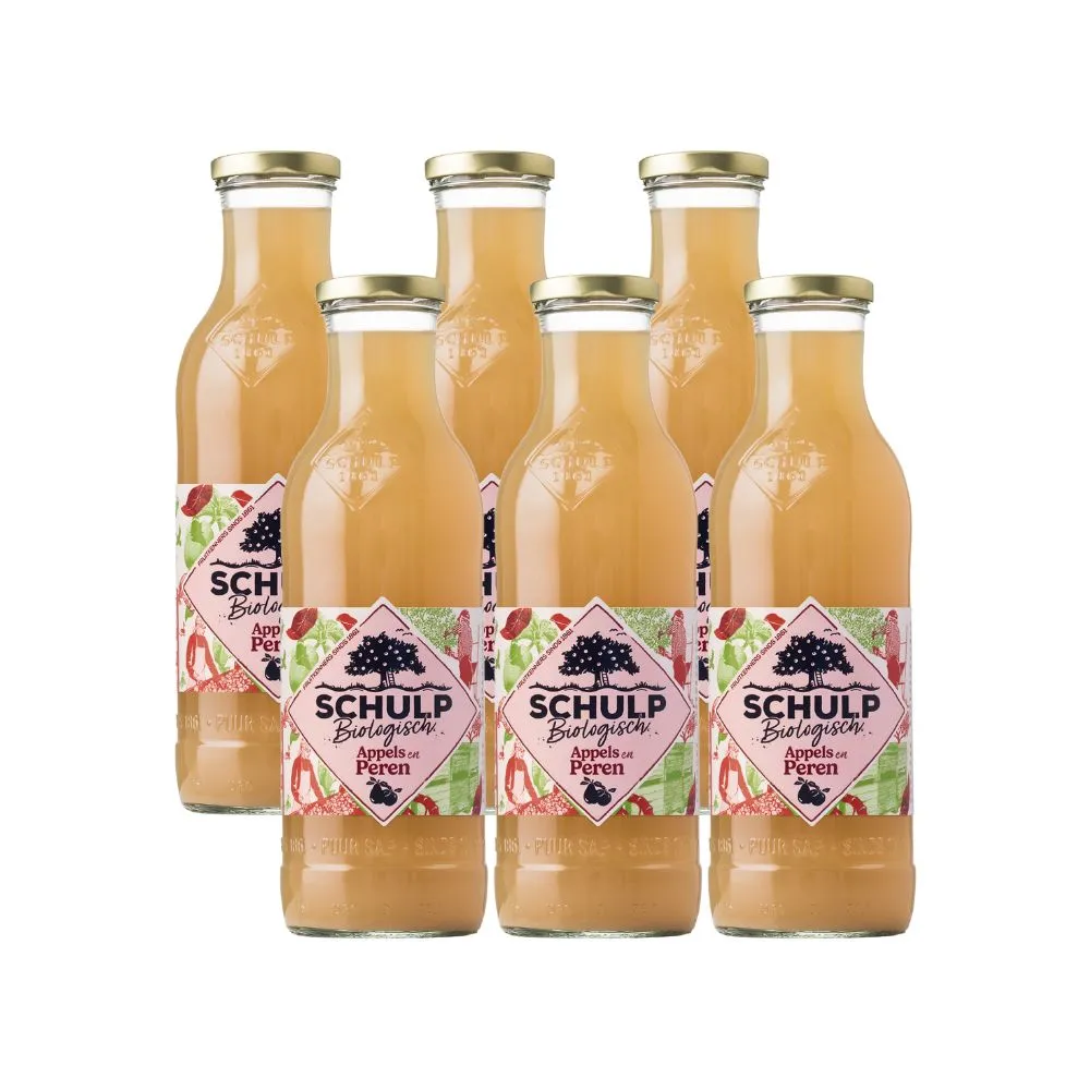 Schulp Appel & Perensap Bio 6 Pack (6 x 750 ml)
