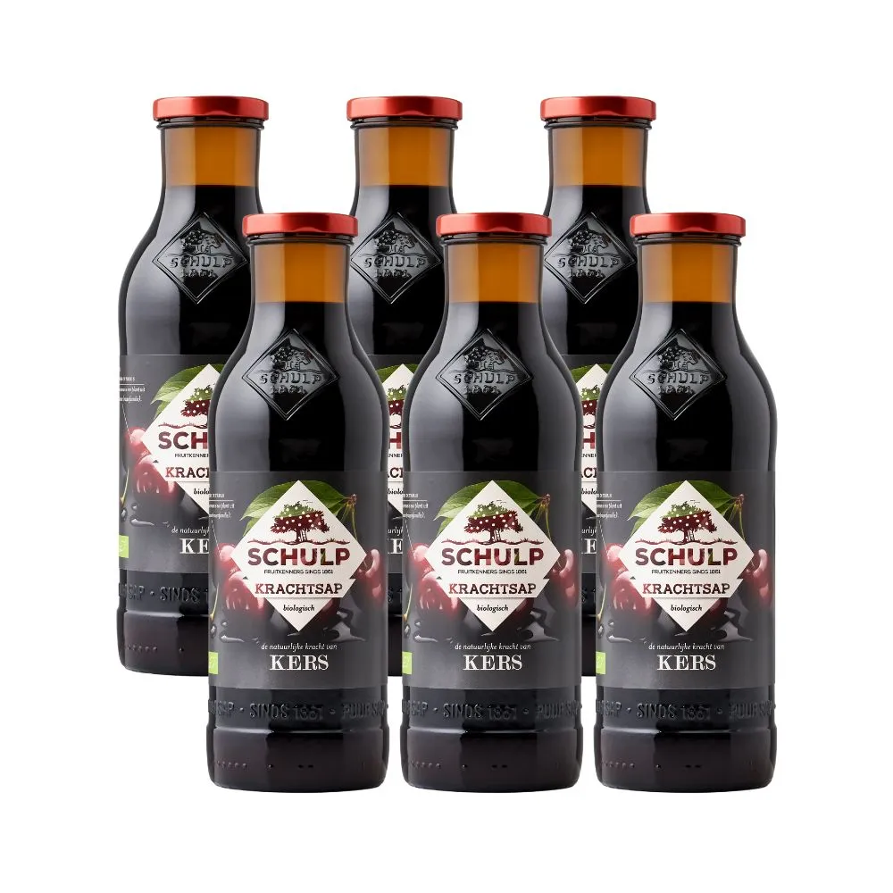 Schulp Krachtsap Kers Bio 6 Pack (6 x 750 ml)