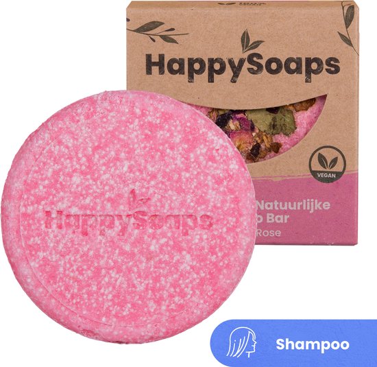 Happysoaps Shampoo bar la vie en rose (70 gr)