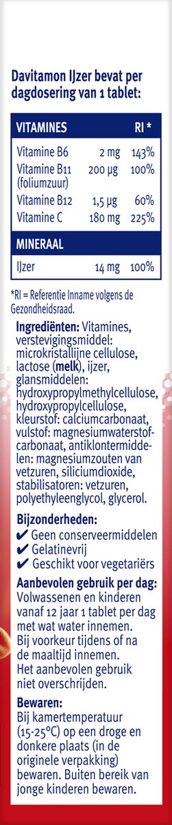Davitamon IJzer met B12 (33 stuks)