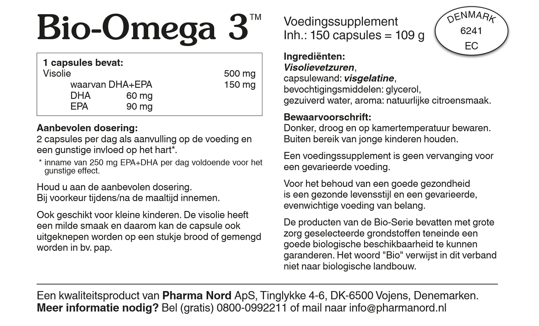 Pharma Nord Bio Omega 3 Visolie (150 capsules)