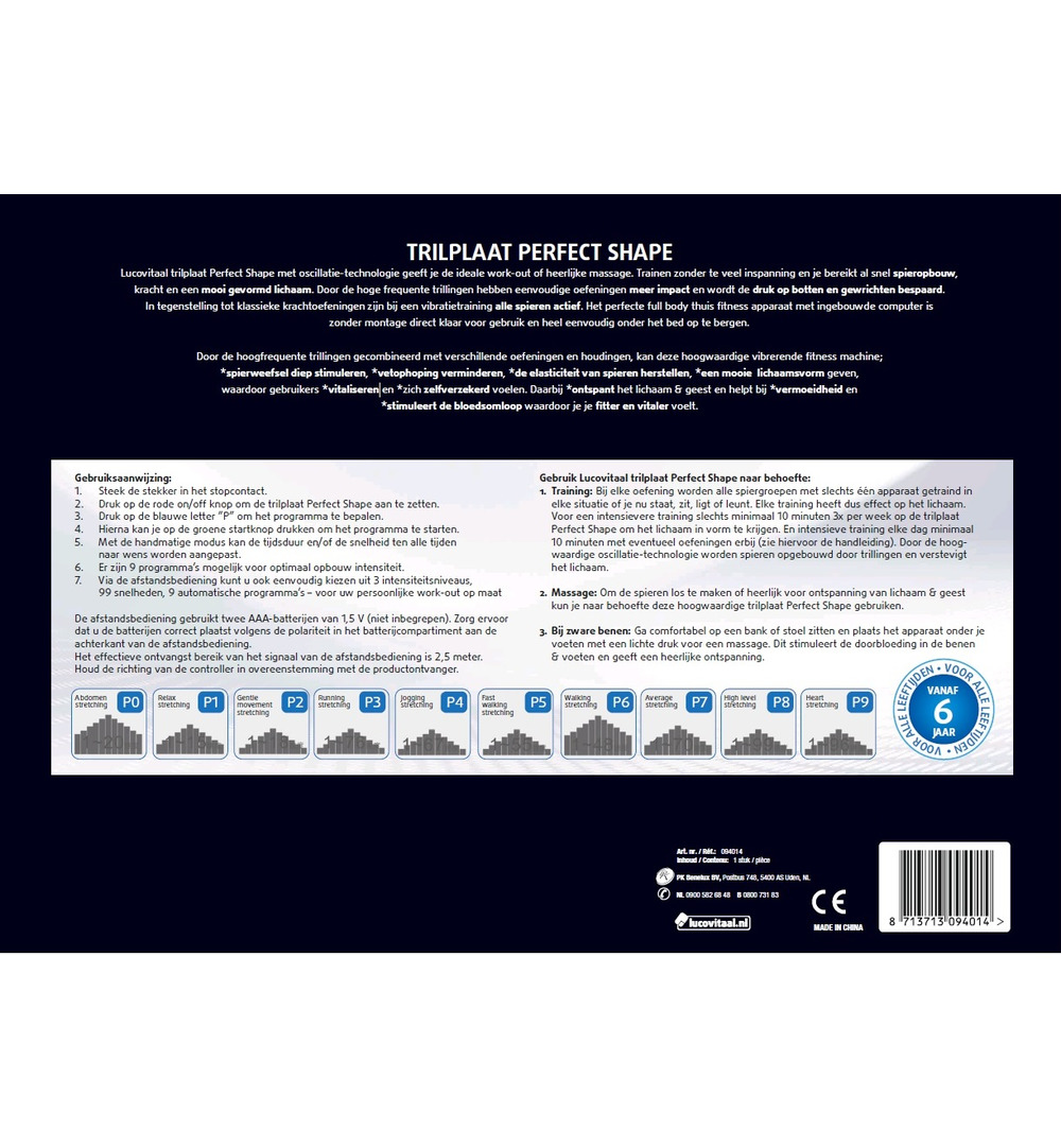 Lucovitaal Trilplaat Perfect Shape (1 stuk)