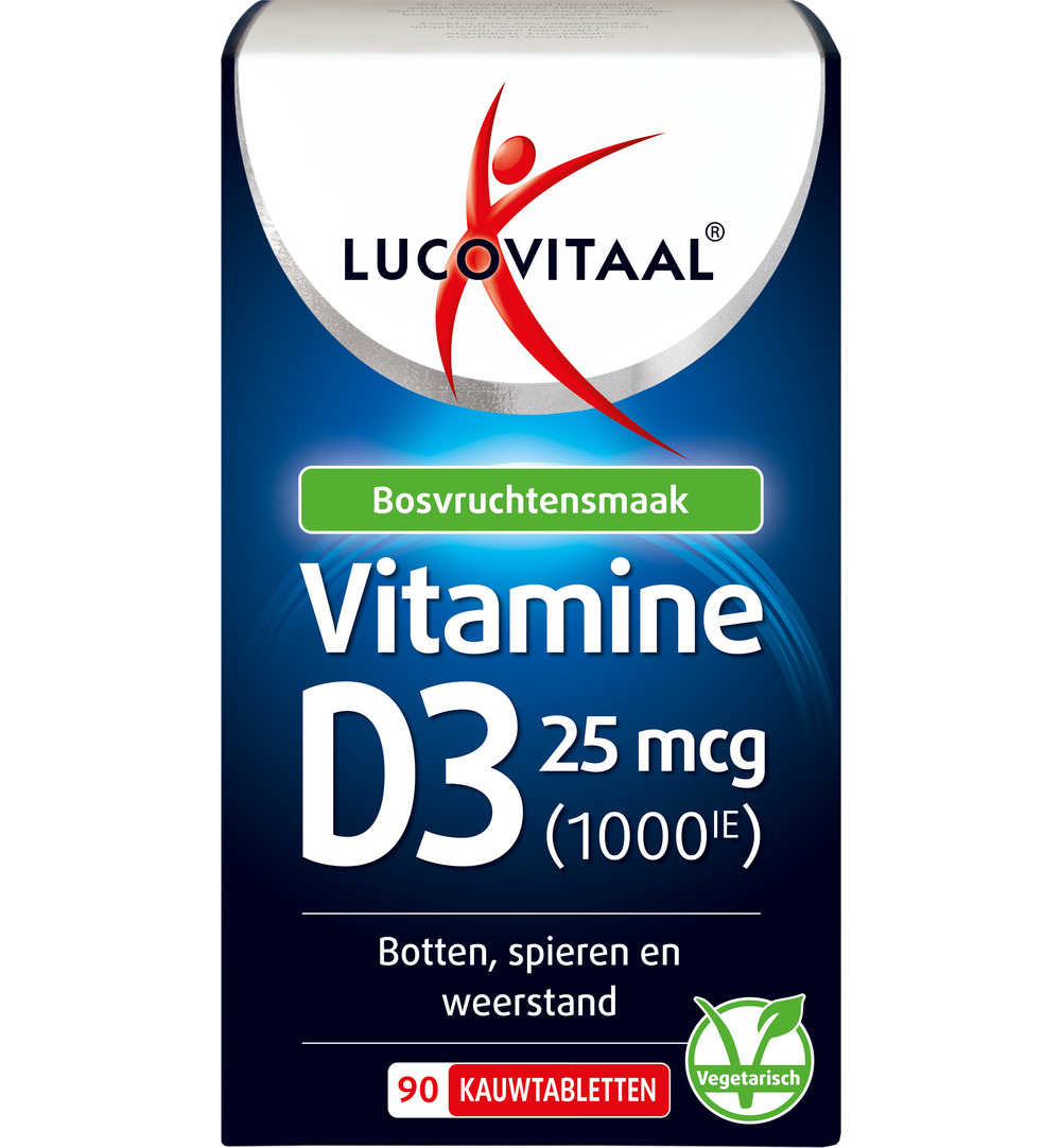 Lucovitaal D3 25mcg (90 kauwtabletten)