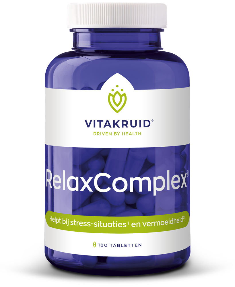 Vitakruid Relaxcomplex Oa Magnesium Tauraat & Vitamine D3 (180 tabletten)