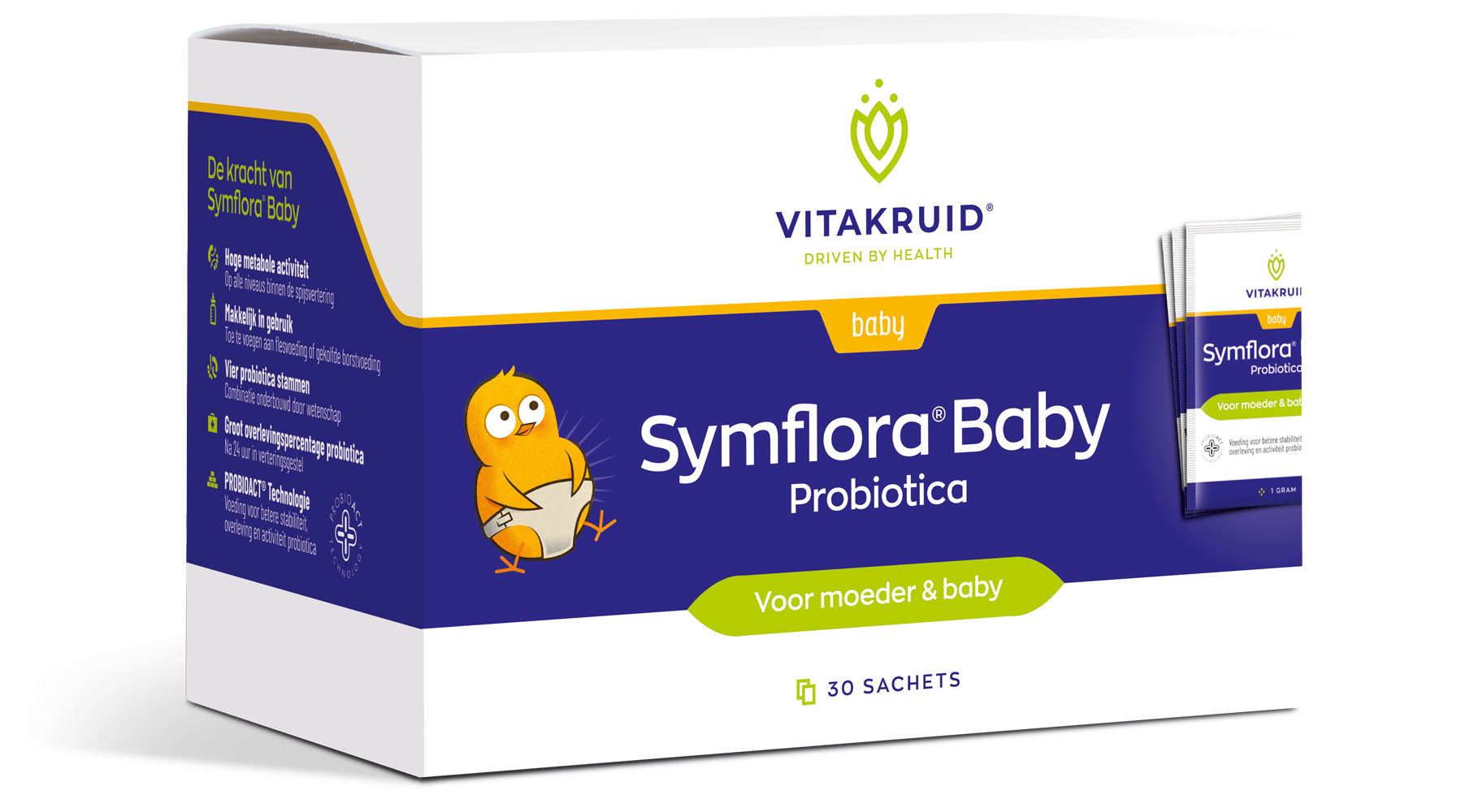 Vitakruid Symflora® Baby Probiotica Voor Moeder & Baby (30 Zakjes)